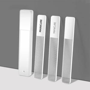 나노 유리 네일 파일 투명 크리스탈 네일 폴리쉬 연마 스트립 광택 및 광채 네일 강화 도구