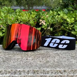 2024 새로운 더블 레이어 마그네틱 스키 고글 편광 렌즈 스키 안개 방지 UV400 스노우 보드 고글 남성 여성 스키 안경 안경