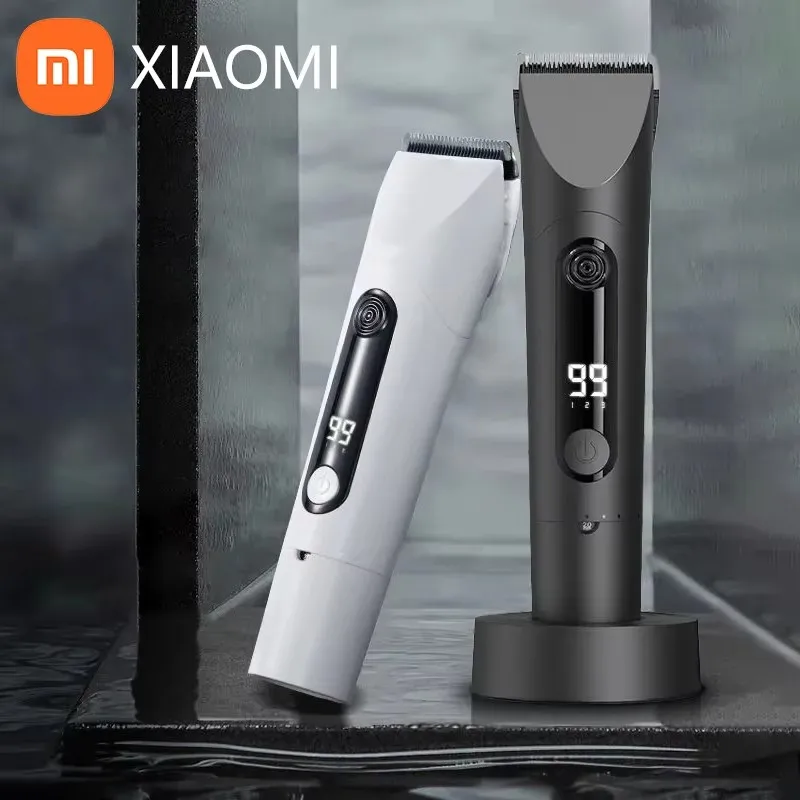 Xiaomi Mijia 헤어 클리퍼 무선 헤어 커팅 트리머 이발사 커터 티타늄 합금 블레이드 트리머 남성용 전기 면도기