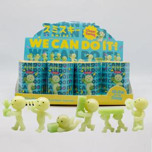 Smiski Bioluminescent Figure Night Glow 모델 수집가 장식 한정 미스터리 팩 팬을위한 선물 크리스마스 생일 깜짝