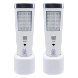 모션 센서 벽 조명, 전원 끄기 LED 야간 조명 손전등, 충전식 비상 손전등, EU 플러그, 4 in 1