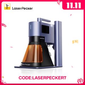 LaserPecker 20W 듀얼 레이저 조각기 LP5 미니 휴대용 섬유 조각기, 8K Bluetooth 5.0 초정밀 금속 절단