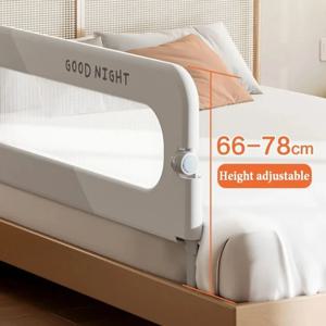 보이지 않는 접이식 아기 레일 침대 가드 레일 아기를위한 침실 난간 침대 보호 장벽 Anti-Fall Security Kid Fence