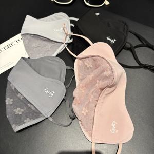 새로운 통기성 얼음 실크 마스크 안티 uv 워셔블 선 스크린 마스크 메쉬 방진 페이스 커버 스카프는 눈의 모서리를 보호합니다