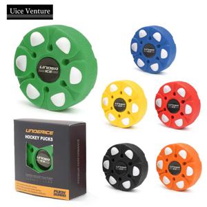 필드 하키 공 플라스틱 롤러 하키 퍽 훈련 퍽 엔터테인먼트 실내 하키 선수 초보자를 위해 재사용 가능
