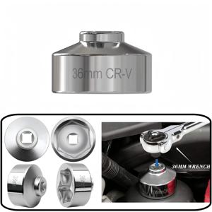 36mm 오일 필터 소켓 렌치 자동차 공구 (BMW, 포드, 볼보, 폭스바겐, 아우디, 포르쉐 F250 미니 차량 하우징 제거용, 3/8인치 드라이브 포함)