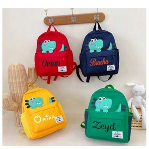 소년과 소녀를 위한 맞춤형 유치원 배낭, KIids와 소녀를 위한 배낭, 공룡 배낭 선물 자수