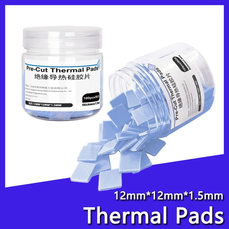 100PCS 열 패드 절연 실리콘 시트 고온 저항 마더 보드 CPU IC GPU PS5 PS4 수리 프리 커팅 매트