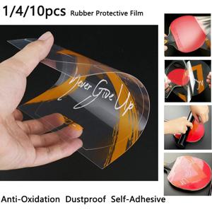 1/4/10pcs 탁구 라켓 보호 필름 끈적 방진 방수 커버 탁구 박쥐 고무 보호기 커버 액세서리