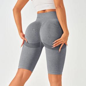 여성 스포츠 레깅스 운동복 여성 체육관 레깅스 배꼽 컨트롤이있는 원활한 요가 반바지 여성 반바지 피트니스 여성 의류
