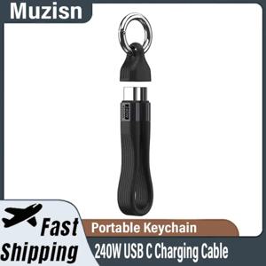 iPhone 16용 240W USB C 충전 케이블 USB 4 케이블 휴대용 키체인 40Gbps 데이터 전송 Thunderbolt 4/3 8K@60Hz 비디오 디스플레이