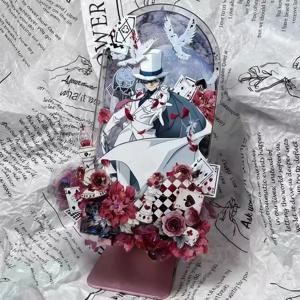 탐정 코난 Kaito Kid 아크릴 스탠드 프리미엄 애니메이션 피규어 소장품 우아한 데스크탑 장식 디스플레이 장식 최고의 선물 소녀