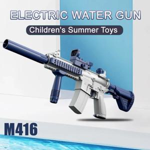 M416 물총 전기 권총 슈팅 장난감 완전 자동 여름 물총 전투 해변 야외 엔터테인먼트 어린이 장난감