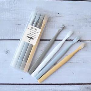 12팩 소형 헤드 칫솔, 작은 브러시 헤드가 잇몸과 입을 관리하여 얼룩을 제거하고 커플 칫솔,-