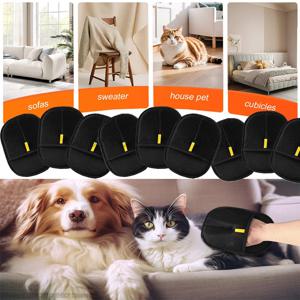 애완동물 그루밍 장갑 정전기 제거 브러시 애완동물 털 제거 브러시 소파 카펫 옷에서 개 고양이 털 제거 애완동물 용품