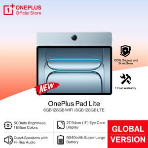 새로운 OnePlus Pad Lite 글로벌 버전 태블릿 11인치 시력 보호 90Hz 디스플레이 쿼드 스피커 9340mAh 배터리 블루투스 5.4 OxygenOS 15