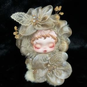 포/천 Skullpanda 라이트 위빙 가든 클리어 풀 미스트 무 우드 새 아기 옷 헤어 링 세트 절묘한 액세서리