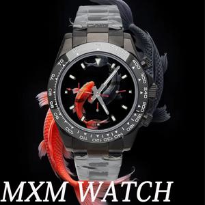 맞춤형 크리에이티브 VK63 시계 39.3mm 남성용 크로노그래프 뉴 피쉬 시계 남성용 VK63 시계/4613 오토매틱 남성용 크로노그래프 시계