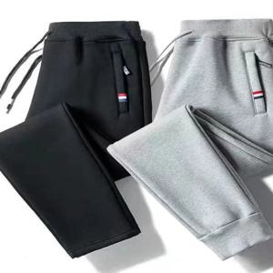 남성 스포츠 바지 러닝 루즈 통기성 경량 캐주얼 신축성 긴 바지 가을 겨울 신상품 블랙 그레이 화이트