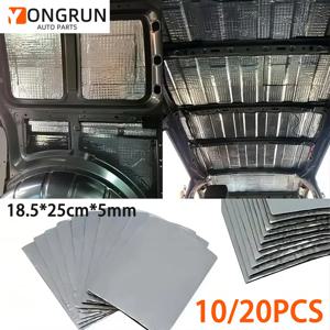 10/20pc 자동차 후드 절연 면 5mm 절연 패드 자체 접착 자동차 절연 방음 충격 흡수 패드