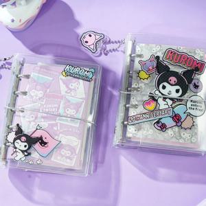 정품 산리오 쿠로미 루즈리프 노트북 귀여운 만화 소녀 감성 컬러 종이 스크랩북 학생 문구류 소녀 선물