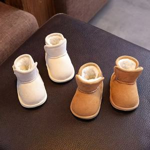 아기 부츠 0-18개월 겨울 따뜻한 플리스 안감 부드러운 밑창 눈 부츠 남아 여아 미끄럼 방지