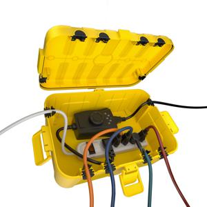 초대형 야외 방수 박스 휴일 장식 박스 IP54 방수 연장 코드 커버 야외 조명/타이머/플러그용