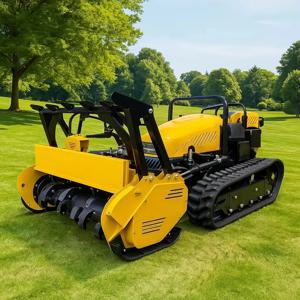 원격 제어 잔디 깎는 로봇 트랙형 자주식 대형 잔디 깎는 기계 (잔디밭 및 정원용)