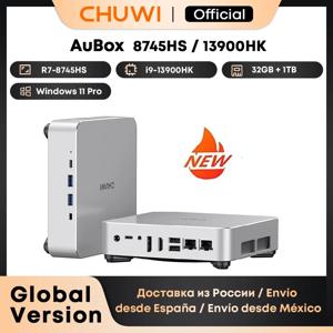 CHUWI AuBox 미니 PC R7-8745HS / i9-13900HK 16GB/32GB DDR4 512GB/1TB SSD 윈도우 11 Pro WiFi 6 BT 5.2 확장 M.2 1T*2 데스크탑