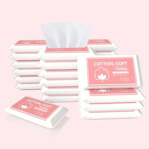 16pcs 페이스 타올 페이스 워시 여행 휴대용 코튼 티슈 닦아 부드러운 페이스 티슈 펄 패턴 습식 건식 다용도 일회용 신규