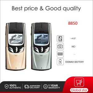오리지널 잠금 해제 8850 GSM 900/1800 휴대폰 러시아어 아랍어 히브리어 키보드 핀란드산