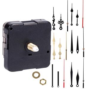 시계 메커니즘 자동 석영 운동 기계 벽 손 포인터 세트 시계 테이블 긴 샤프트 DIY 시계 수리 부품