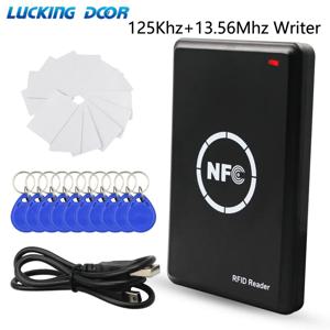 범용 RFID ID IC 액세스 카드 복사기, 커뮤니티 암호화 엘리베이터 카드 리더, 라이터 지지대 NFC 손목 밴드, 이중 주파수