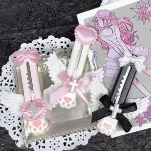 귀여운 플라스틱 고양이 발톱 커터, 만화 미니 종이 절단 도구, 학교 사무실 용품, 개폐식 레터 오프너