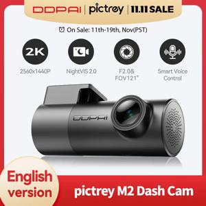 픽트레이 M2 2K 블랙박스 330 °   회전식 자동차 DVR 지원 야간 투시경 스마트 음성 제어 24시간 주차 모니터