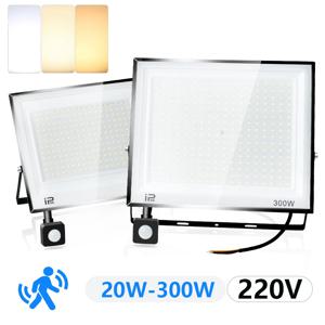 AC175-265V IP66 LED 투광 조명 PIR 모션 센서 20W 30W 50W 70W 100W 150W 200W300W 정원 거리 차고 조명 방수