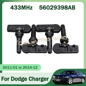 1/4pcs 56029398AB 닷지 충전기 챌린저 Durango Grand Caravan 433MHz TPMS 센서 용 타이어 압력 모니터링 시스템