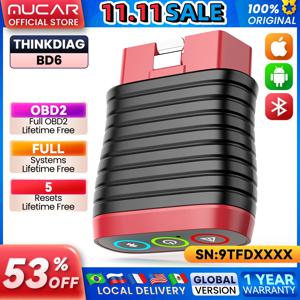 THINKCAR BD6 OBD2 스캐너, 모든 시스템 자동차 코드 리더 스캔 도구 iPhone 및 Android 무선 OBD2 자동 진단 도구
