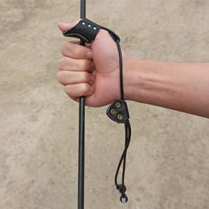 사냥 타겟 양궁 엄지 반지 손가락 가드, 리커브 활, 암소 피부, 부드러운 가죽, 풍부한 보호대 장갑