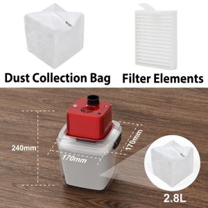 Twotrees TTC450 CNC 밀링 머신 M1 진공 청소기 스핀들 용 2PCS 필터 요소 먼지 수집 가방