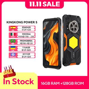 Cubot KingKong Power 5, 안드로이드 15.0 기반 러기드 스마트폰, 15300mAh 배터리, 6.88인치 120Hz 화면, 16GB RAM(6GB+10GB 확장 메모리), 128GB ROM, MTK G100, 캠핑 라이트 & 듀얼 택티컬 빔, 5W 스피커, 4G smartphone android 15
