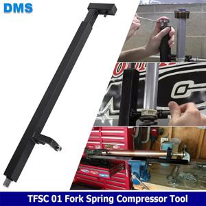 TFSC 01 대부분의 현재 스포츠 자전거 및 도로 경주용 자전거 오토바이 액세서리 용 포크 스프링 압축기 도구 검정색 손 도구