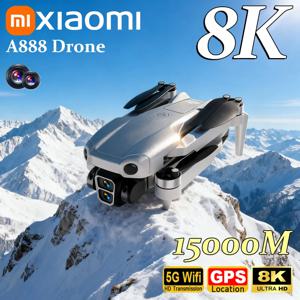 Xiaomi A888 Pro VR 드론 8K 전문 항공 HD 듀얼 카메라 지능형 장애물 회피 브러시리스 전원 접이식 장난감 UAV