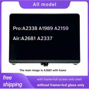맥북 A2681 A2337 A2338 A1989 A2159 모든 모델 LCD 재고 있음, 새 LCD 스크린 디스플레이 2018 2019 2020 2021 2022년
