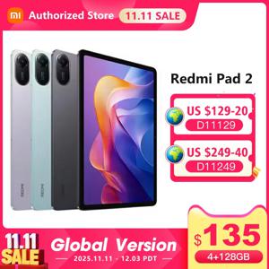 글로벌 버전 샤오미 레드미 패드 2 9000mAh 배터리 MTK Helio G100-Ultra 11인치 디스플레이 고속 충전 90Hz 태블릿 8MP HD 카메라