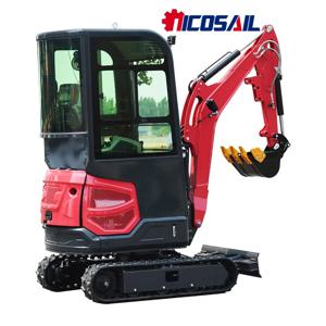 맞춤형 1800kg 소형 디젤 엔진 굴삭기, 유압 버킷 굴삭기, 인도네시아에서 인기 있는 신형