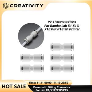 Bambu Lab X1/X1C/P1P/P1S & AMS PTFE 튜브 공압 피팅 커넥터 (1.75mm 필라멘트용) - 고속 커플링 3D 프린터 부품