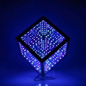 3D 루빅스 큐브 어비스 램프 데스크탑 분위기 램프 크리 에이 티브 쿨 판타지 게임 장식 분위기 램프 스 트리머 게임 램프