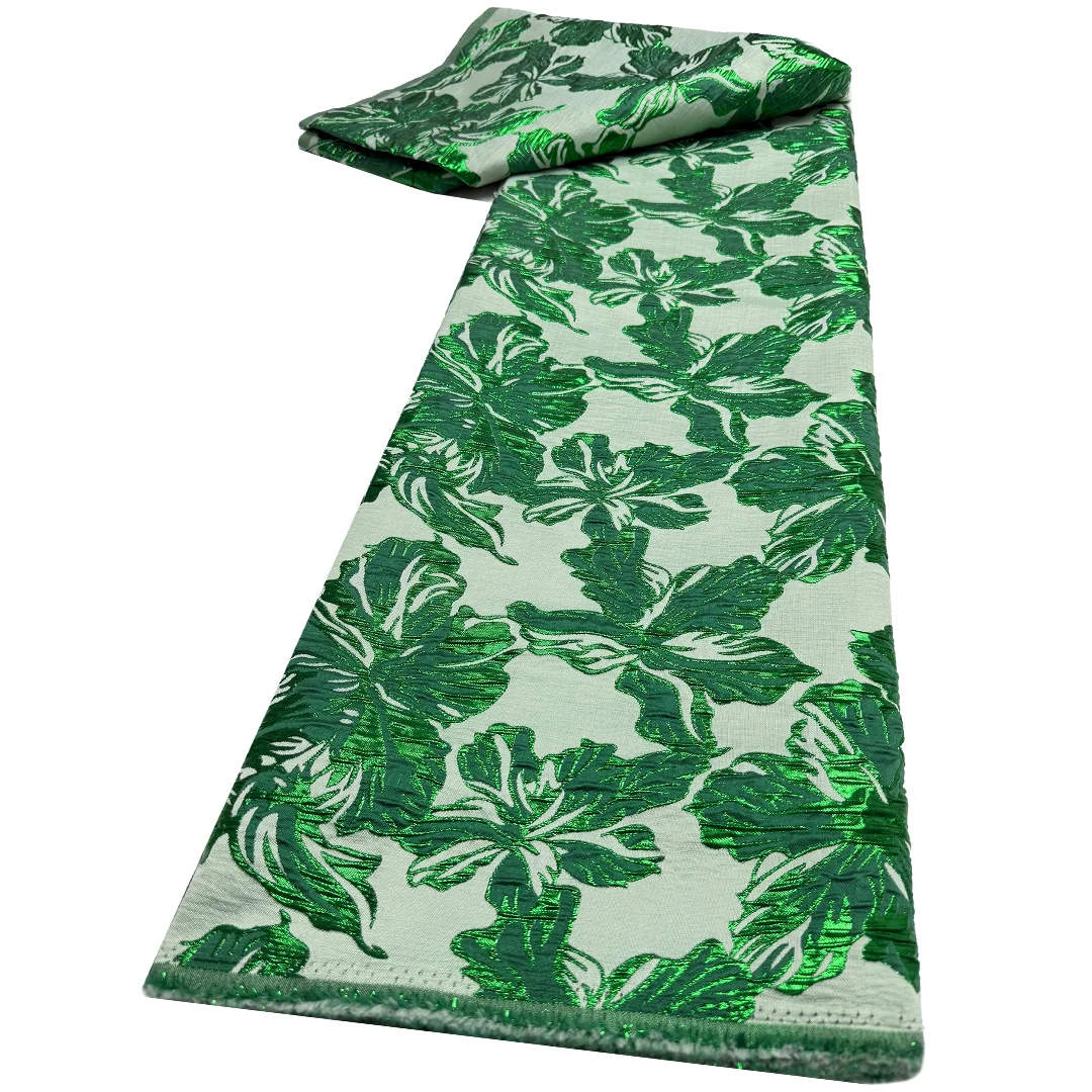 아프리카 금박 자카드 브로케이드 레이스 원단 2025 고품질 나이지리아 튤 레이스 소재 신부 웨딩 드레스용