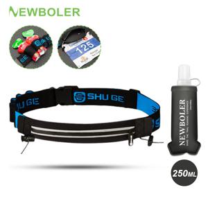 NEWBOLER 러닝 벨트 백 러닝 웨이스트 백 휴대폰용 스포츠 힙색 남녀공용 숨겨진 짐 가방 모바일 마라톤 러닝